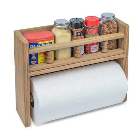 Whitecap Spice Rack with Paper Towel Holder 62446